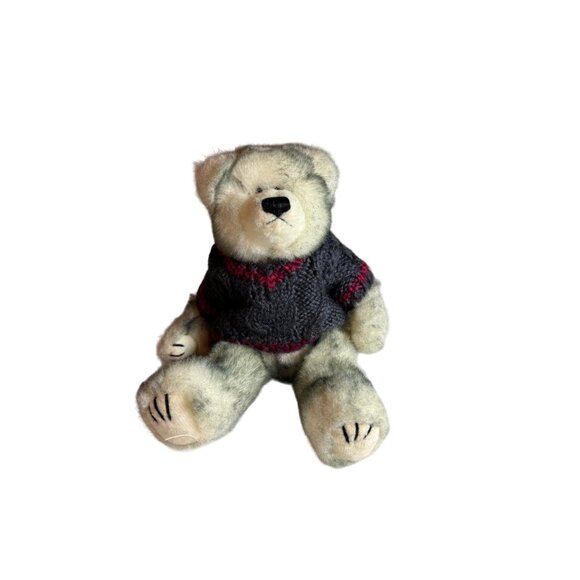 TY Teddy Bear Attic Treasures Fairbanks 8 in Handmade Knit Sweater 1993 Vintage - Picture 2 of 6